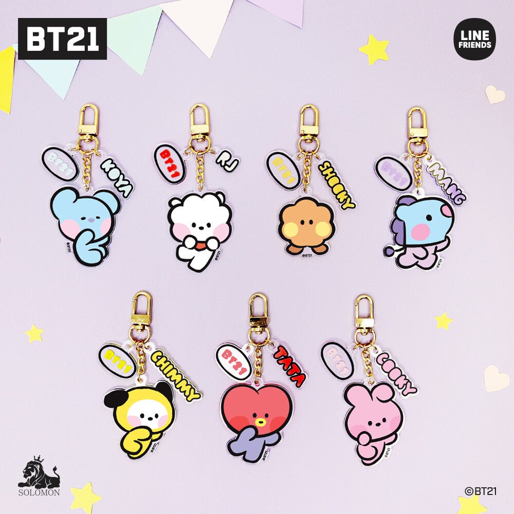 BT21 Minini Keyring - Cute Acrylic Design