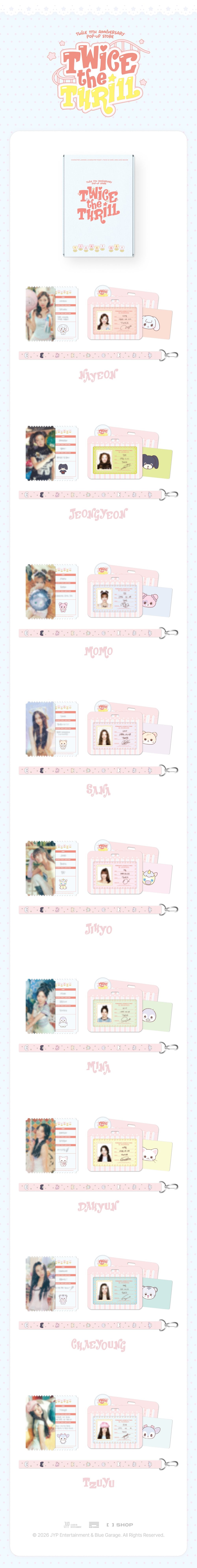 ⏳ Twice - Twice the Thrill Pop Up Official MD: TWICE LAND TICKET SET