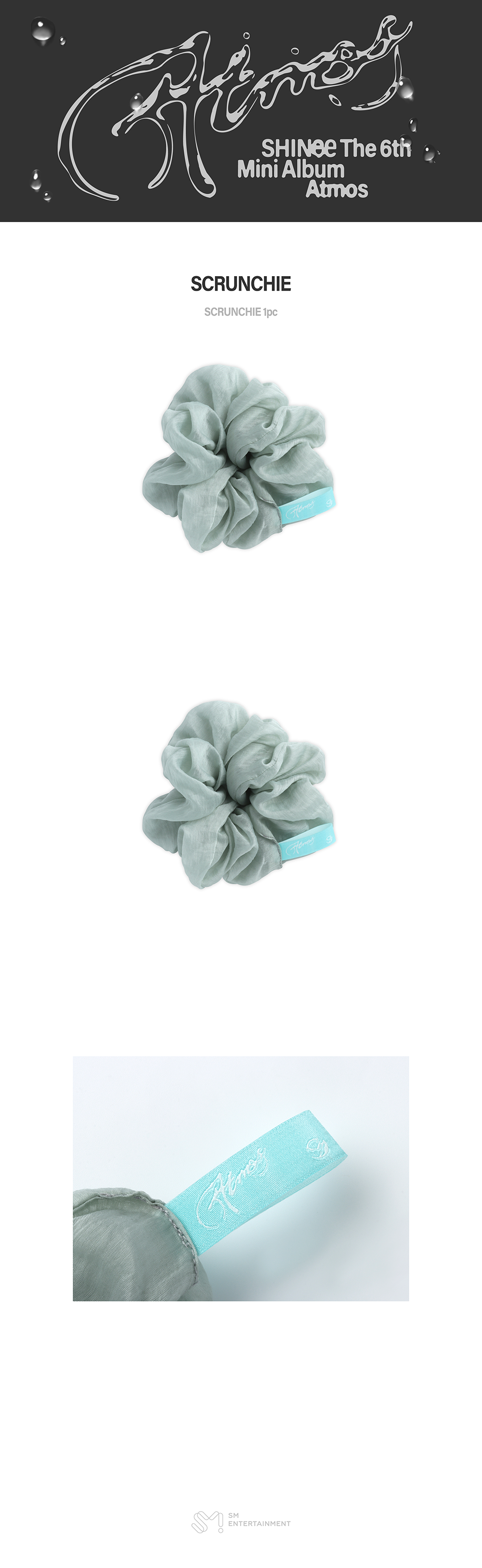 (Pre Order) Shinee - Atmos Pop Up Official MD - HAIR SCRUNCHIE
