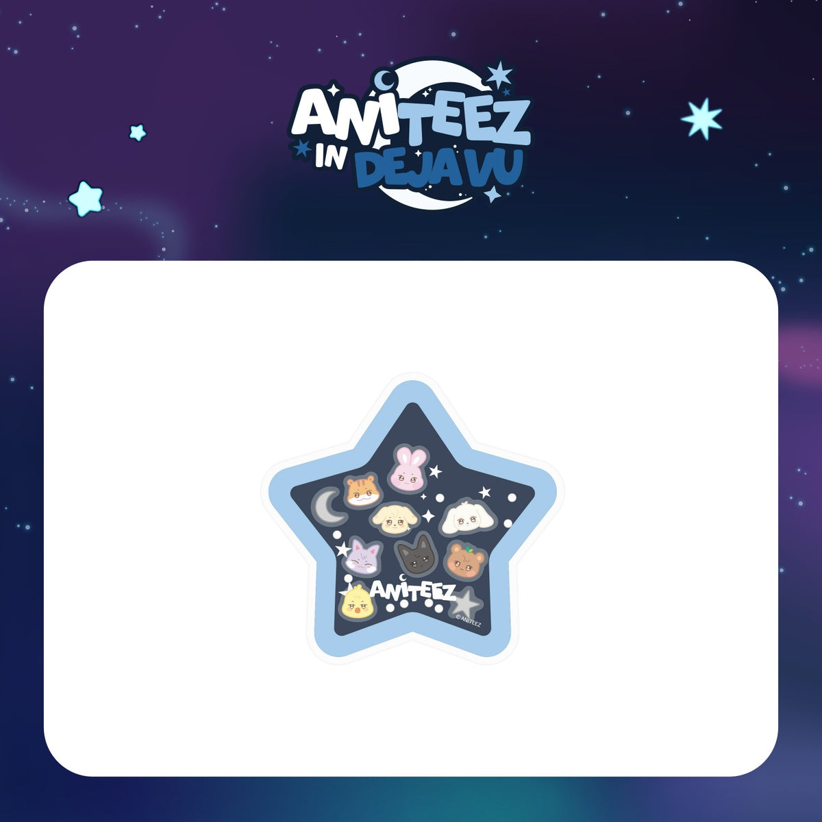 (Pre Order) Ateez - Aniteez in Deja Vu: ACRYLIC SHAKER MAGNETIC SMART TOK
