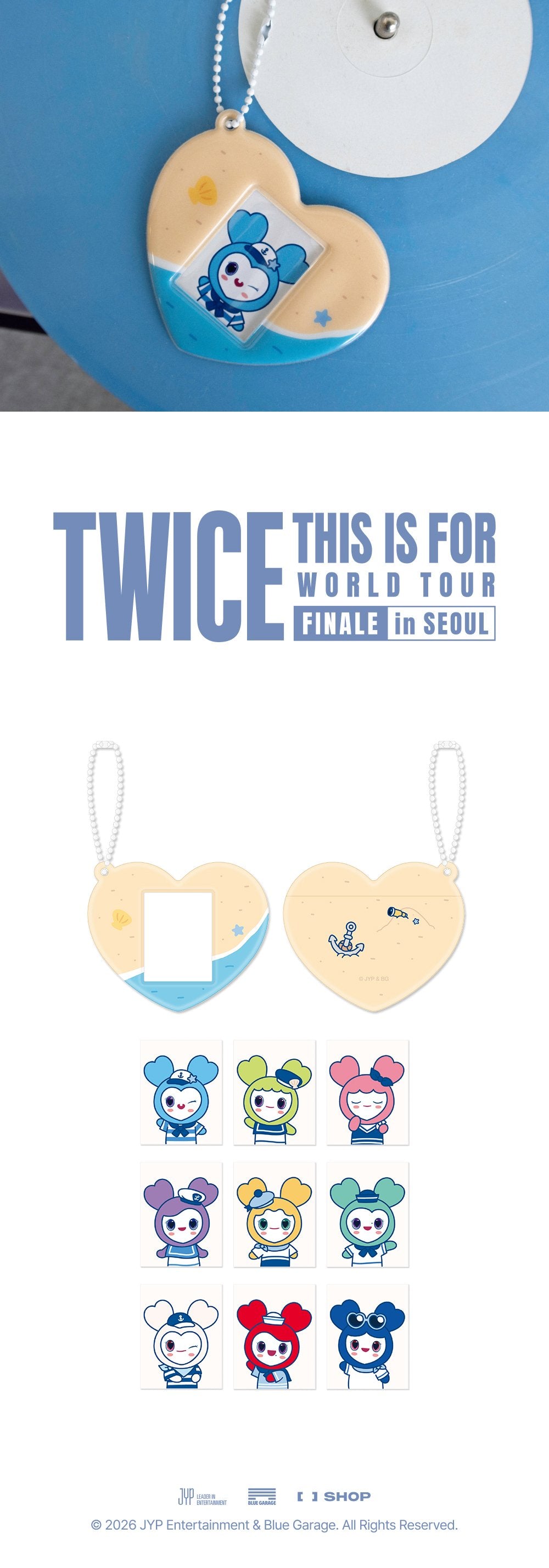 (Pre Order) Twice - 2026 This is For World Tour Finale in Seoul Official MD - LOVELY ID PHOTO HOLDER SET