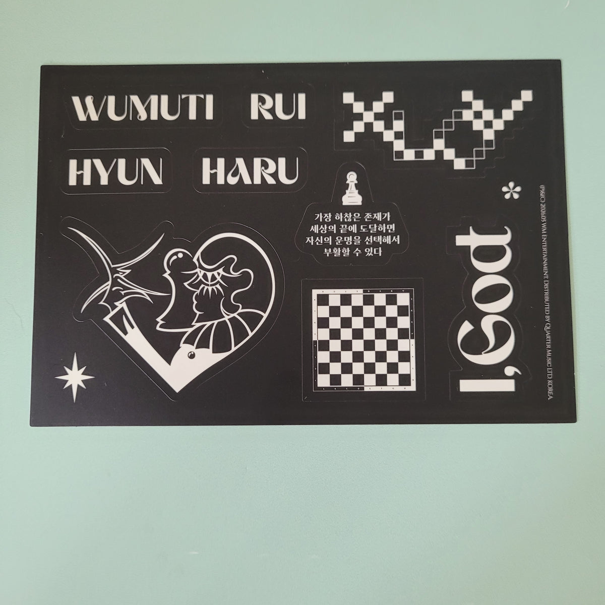 XLOV - I, God Special Pack Inclusions - Sticker Sheet
