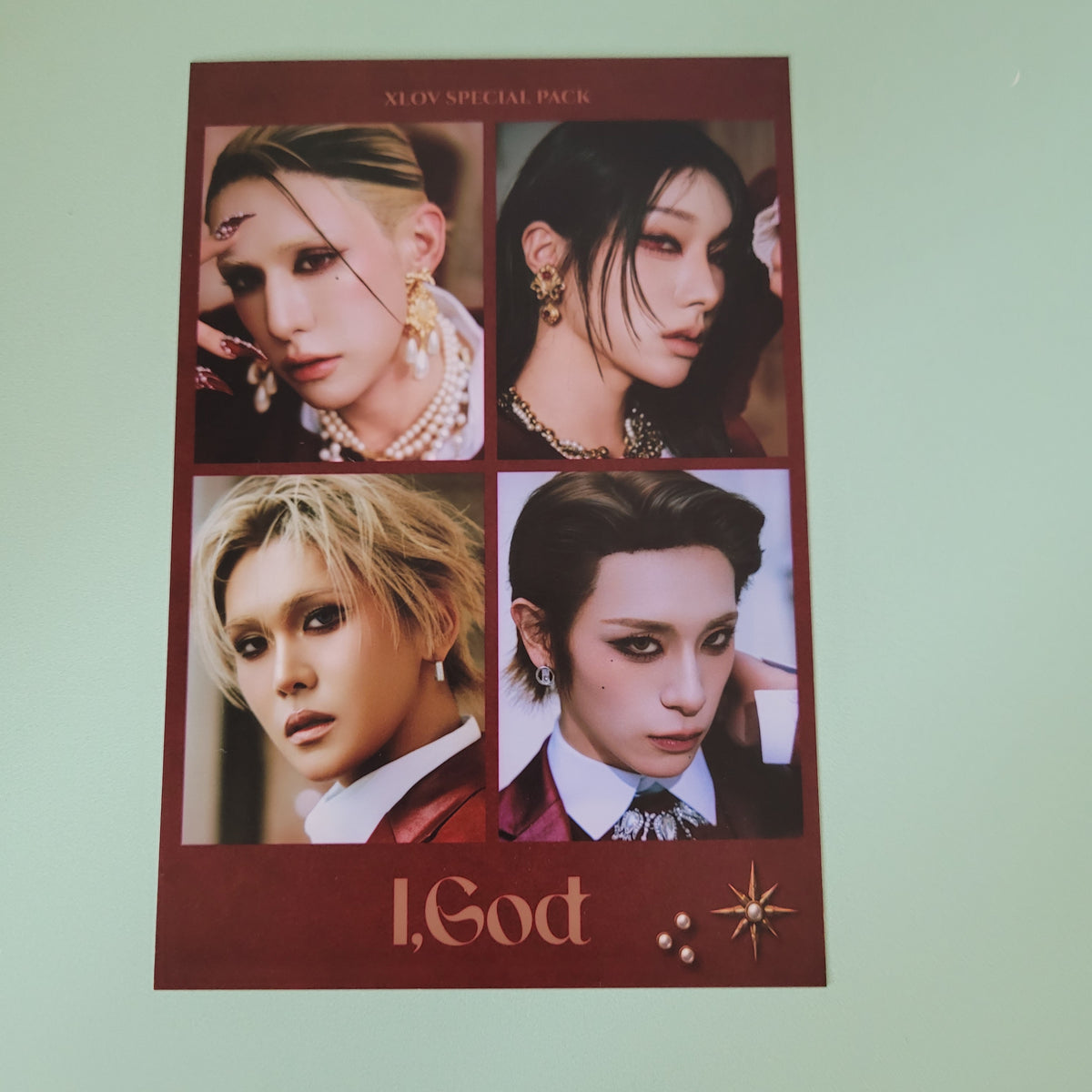 XLOV - I, God Special Pack Inclusions: 4 Cut Photo
