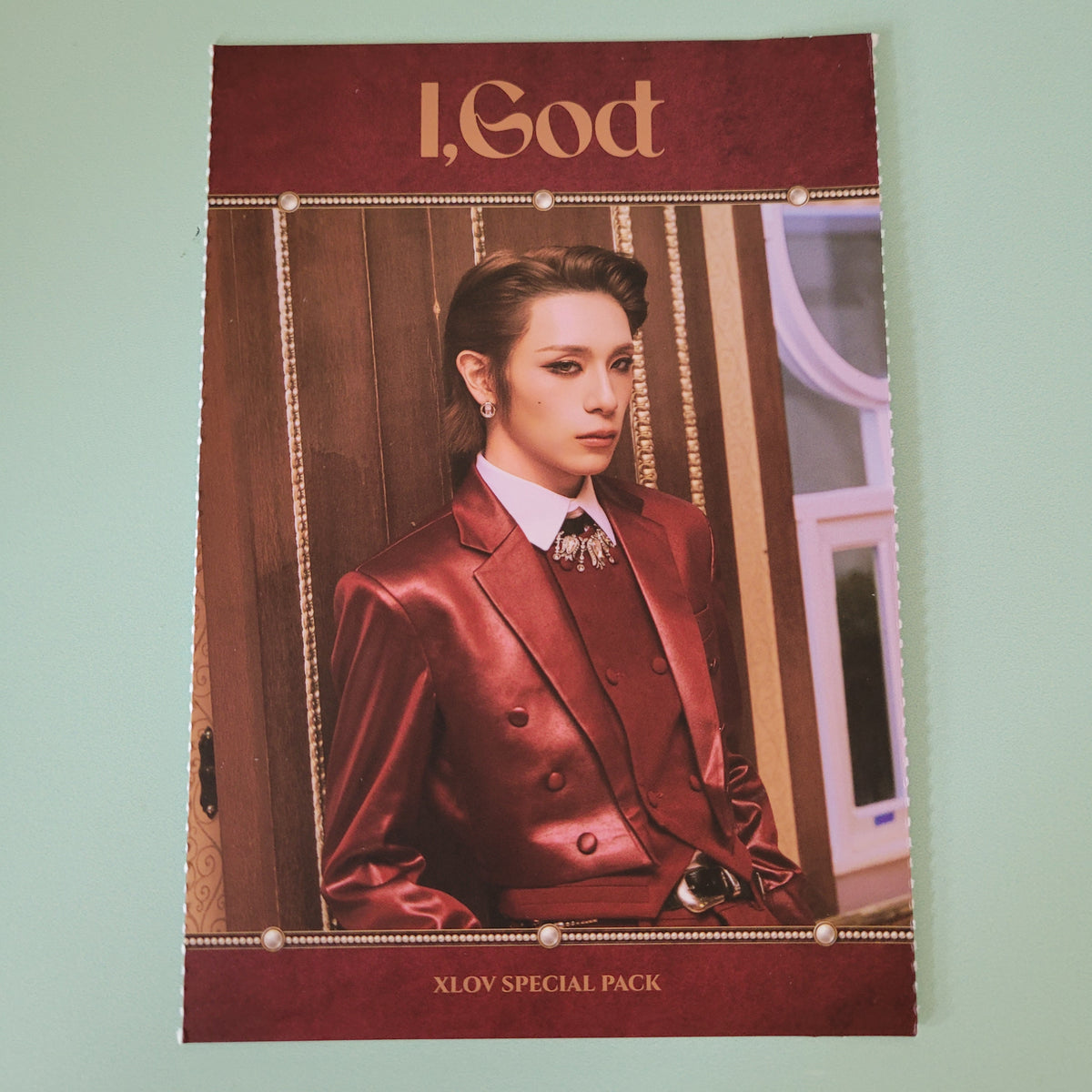 XLOV - I, God Special Pack Inclusions: Perforated Postcard