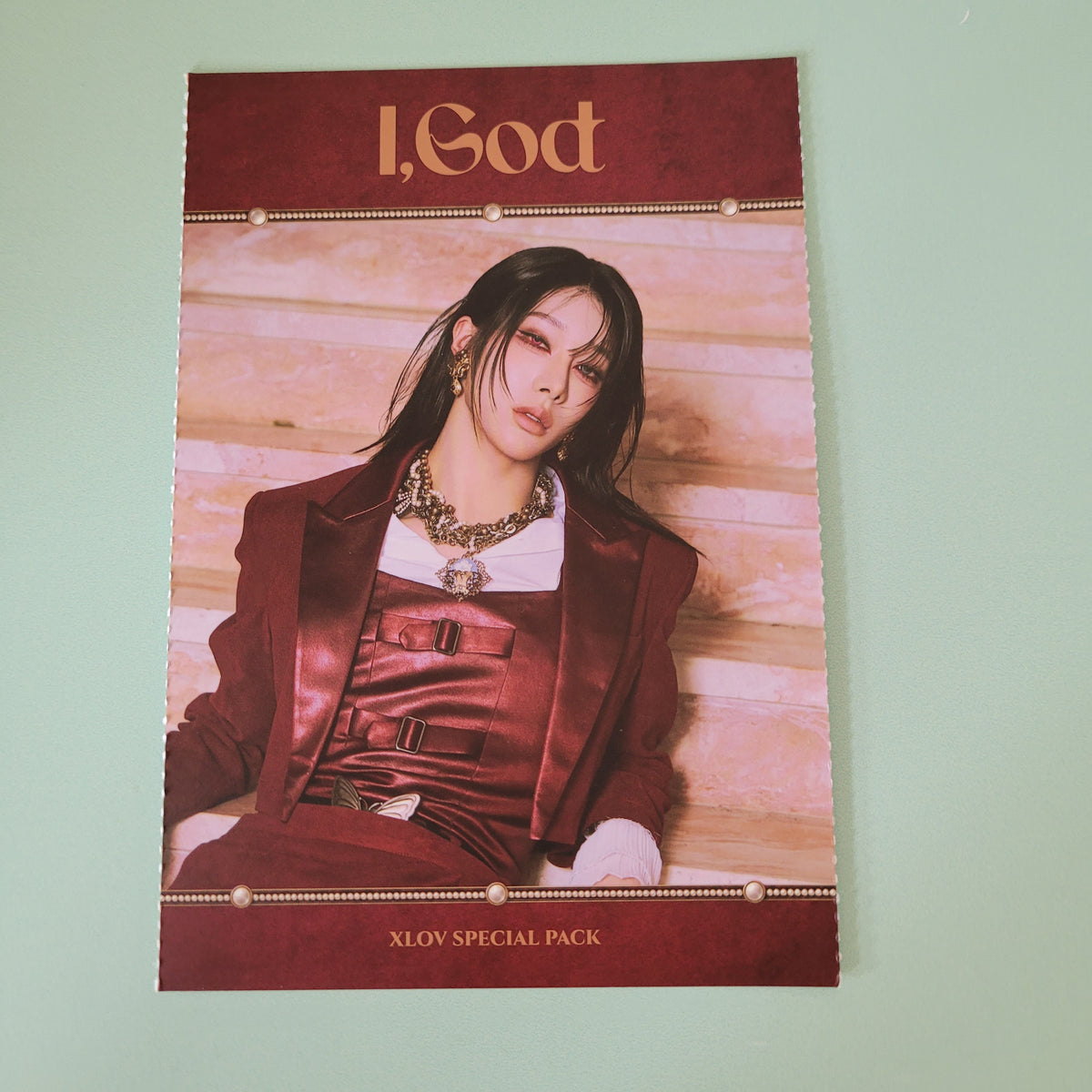 XLOV - I, God Special Pack Inclusions: Perforated Postcard