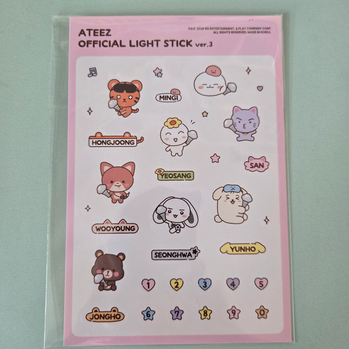 Ateez - Lightstick Ver.3 POB: Sticker Set