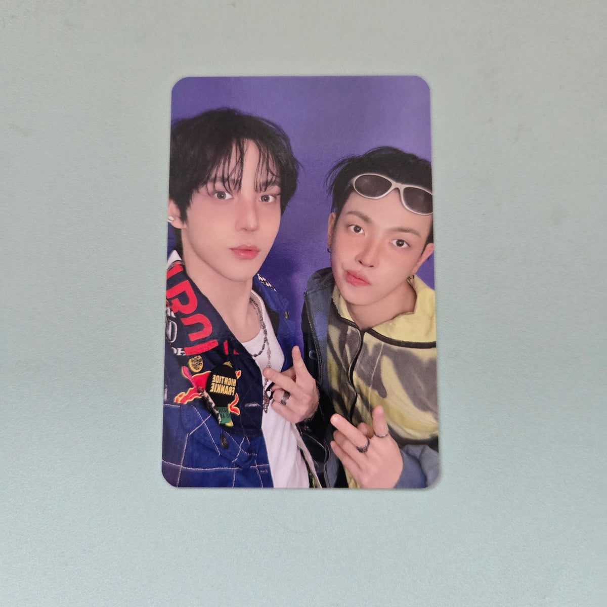 ATEEZ - Aniteez In Color Official MD Random Trading Card - Yunho & Hongjoong