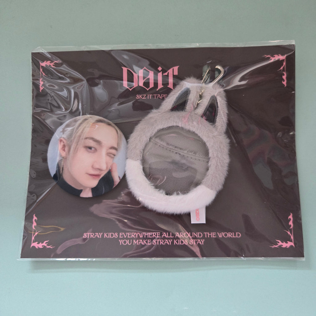 Stray Kids - Do It Pop Up Official MD: SOFT FACE BADGE & SKZOO COVER SET - Wolf Chan