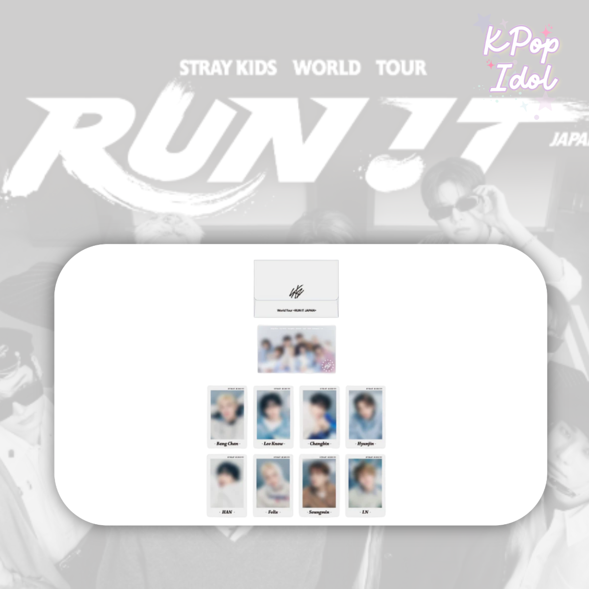 (Pre Order) Stray Kids - World Tour <Run It Japan> Official MD: PHOTO CARD SET（9PIECES）【B】