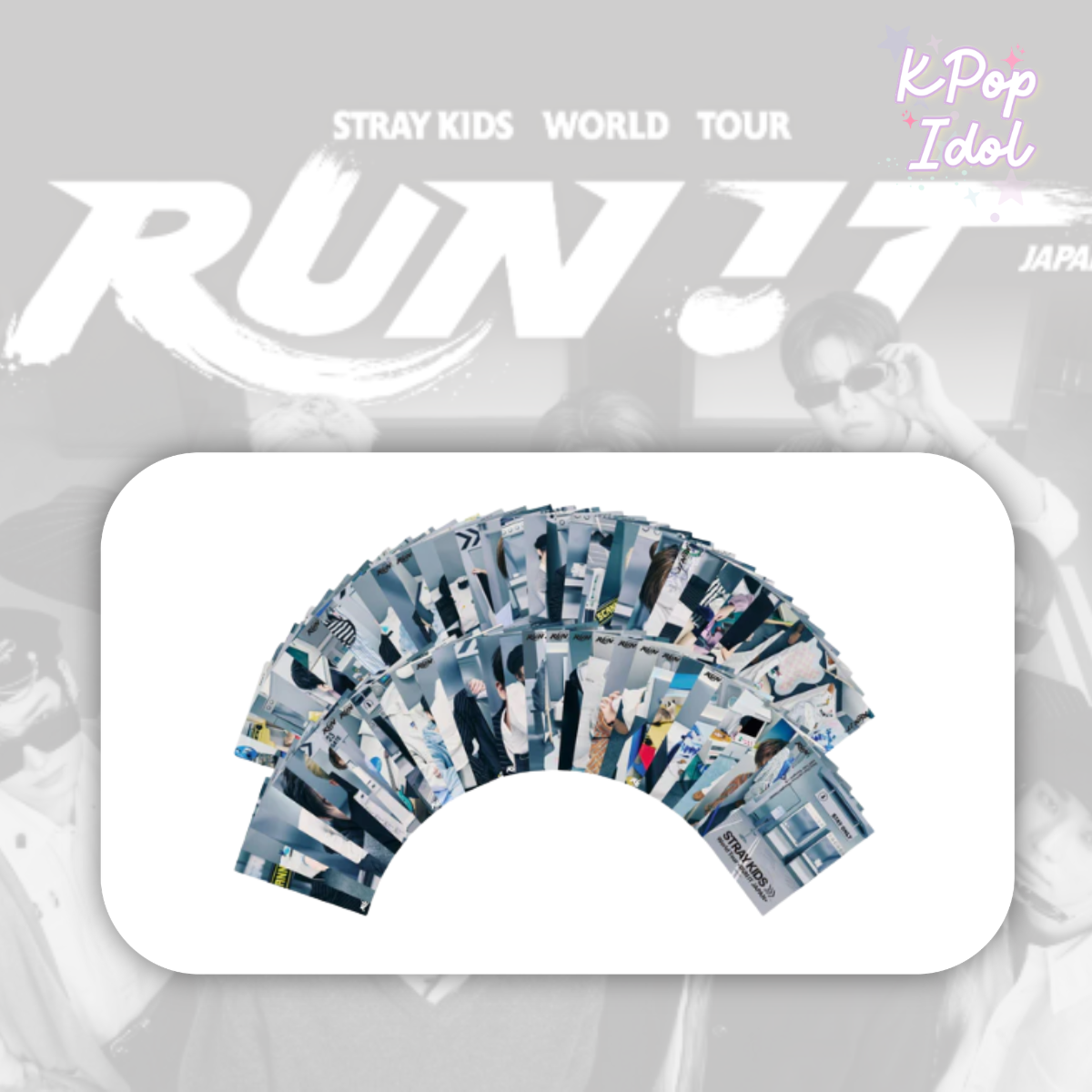 (Pre Order) Stray Kids - World Tour <Run It Japan> Official MD: RANDOM TRADING CARD