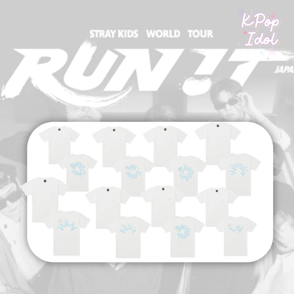 (Pre Order) Stray Kids - World Tour <Run It Japan> Official MD: T-SHIRT