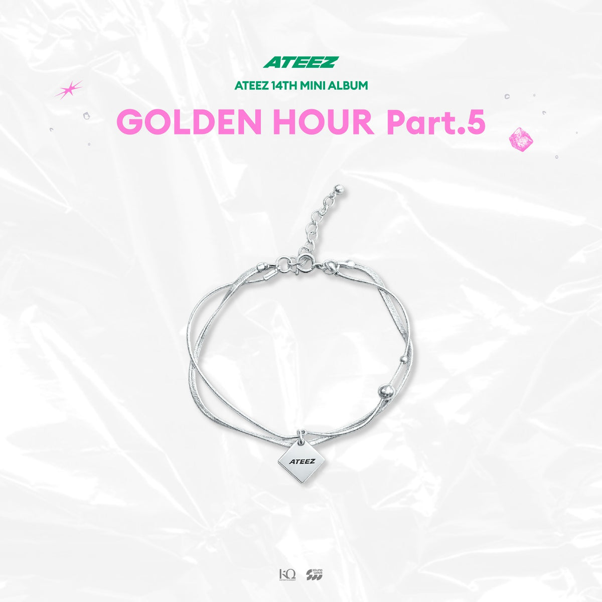 (Pre Order) ATEEZ - Golden Hour Pt.5 Pop-Up Official MD: 925 SILVER BRACELET