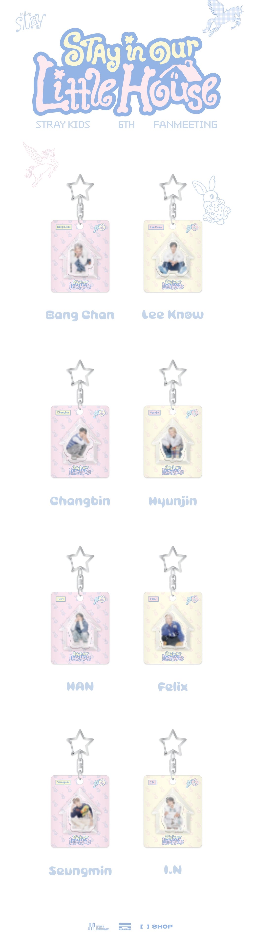 (Pre Order) Stray Kids - Stay in Our Little House Official MD - MINI BLOCK KEYRING