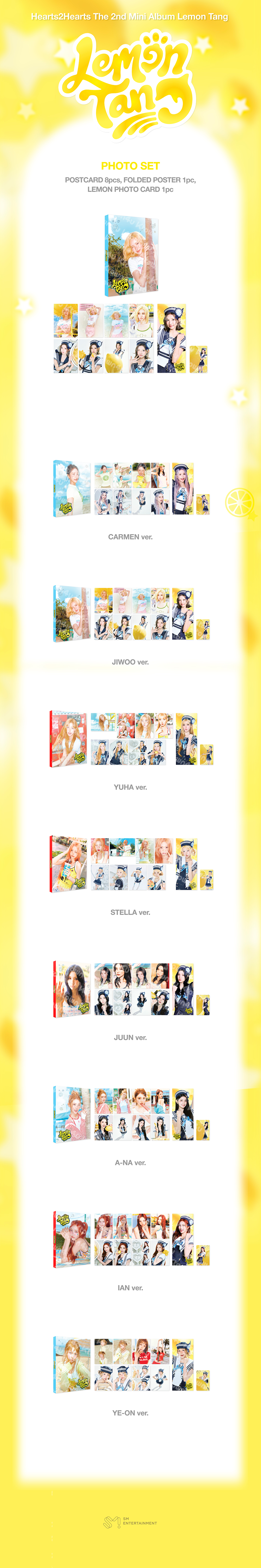 (Pre Order) Hearts2Hearts - Lemon Tang Pop Up Official MD: PHOTO SET