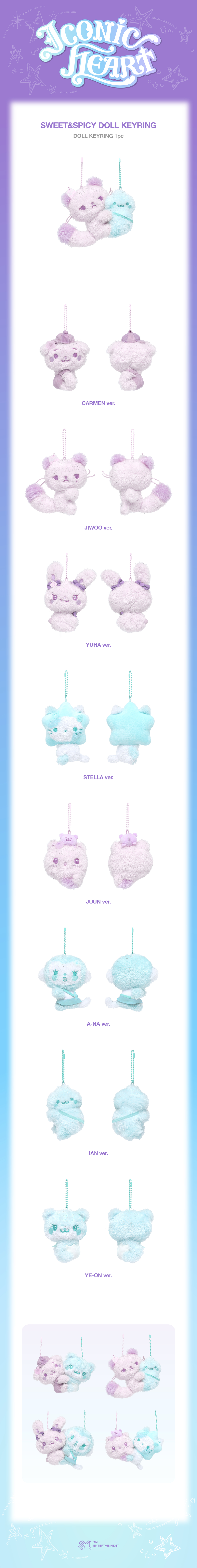 ⏳ Hearts2Hearts - Iconic Heart Official MD: SWEET&SPICY DOLL KEYRING
