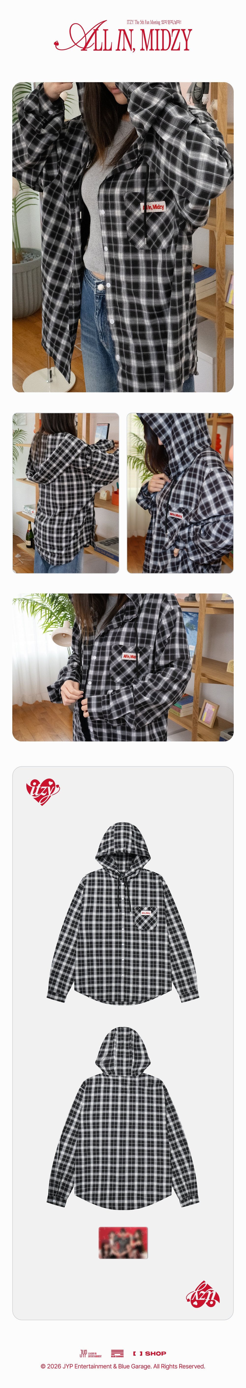 (Pre Order) ITZY - All In, Midzy Official MD: HOODIE SHIRT