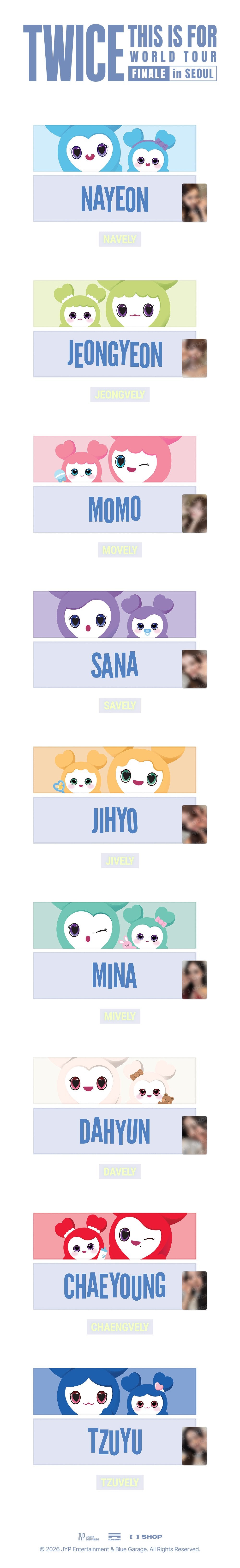 (Pre Order) Twice - 2026 This is For World Tour Finale in Seoul Official MD - LOVELY SLOGAN