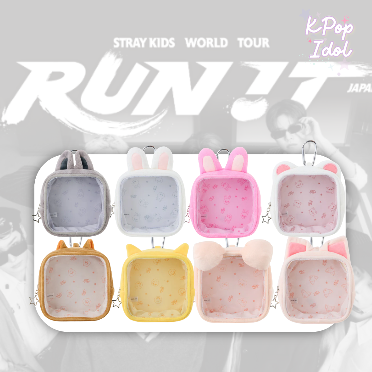 (Pre Order) Stray Kids - World Tour <Run It Japan> Official MD: CARABINER POUCH