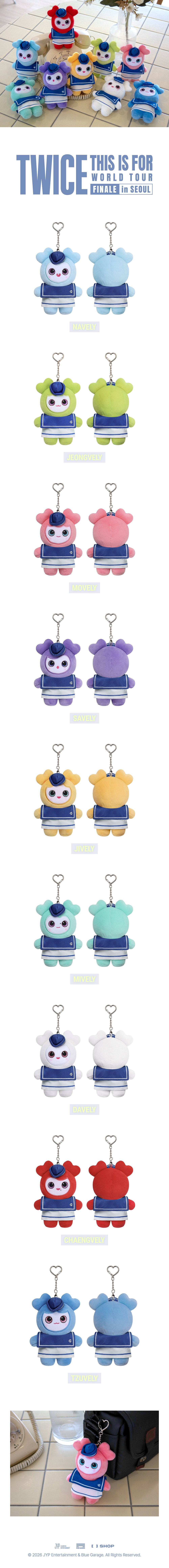 (Pre Order) Twice - 2026 This is For World Tour Finale in Seoul Official MD - LOVELY PLUSH BABY MARINE Ver.