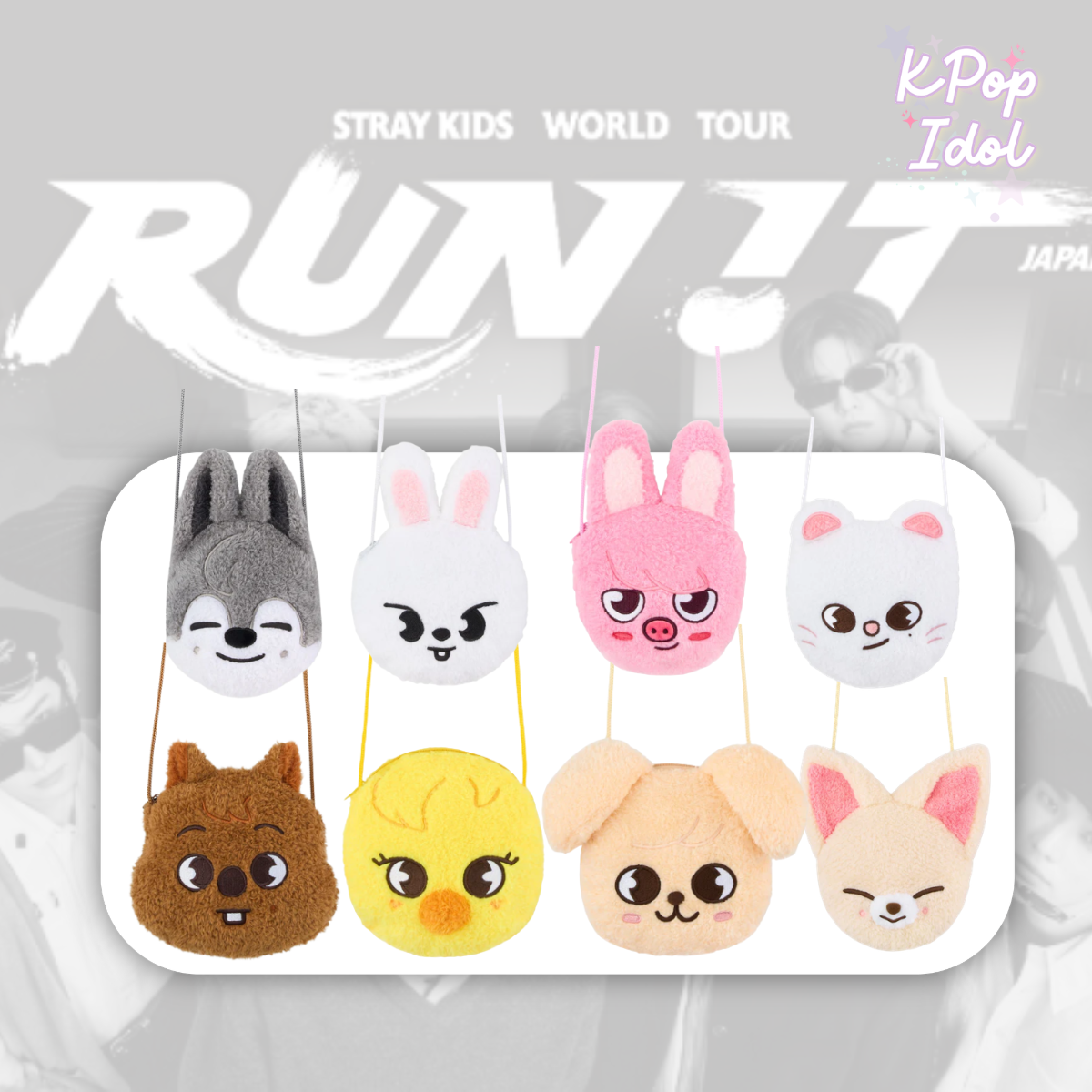 (Pre Order) Stray Kids - World Tour <Run It Japan> Official MD: SHOULDER POUCH