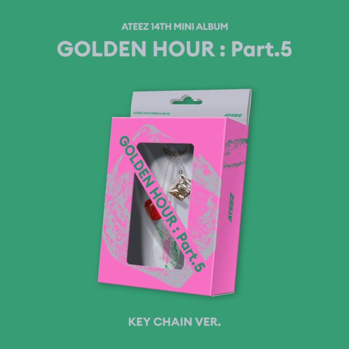 (Pre Order) Ateez - Golden Hour Pt.5: Keyring Ver. - withmuu POB
