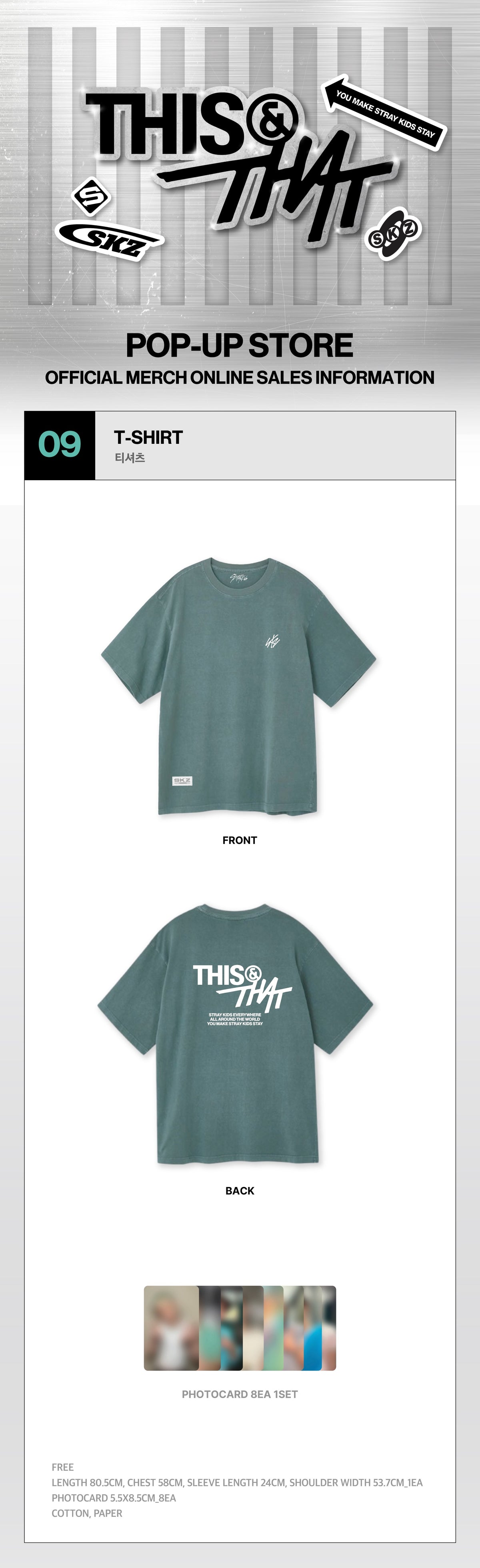 (Pre Order) Stray Kids - This & That Pop Up Official MD Week One: T-SHIRT