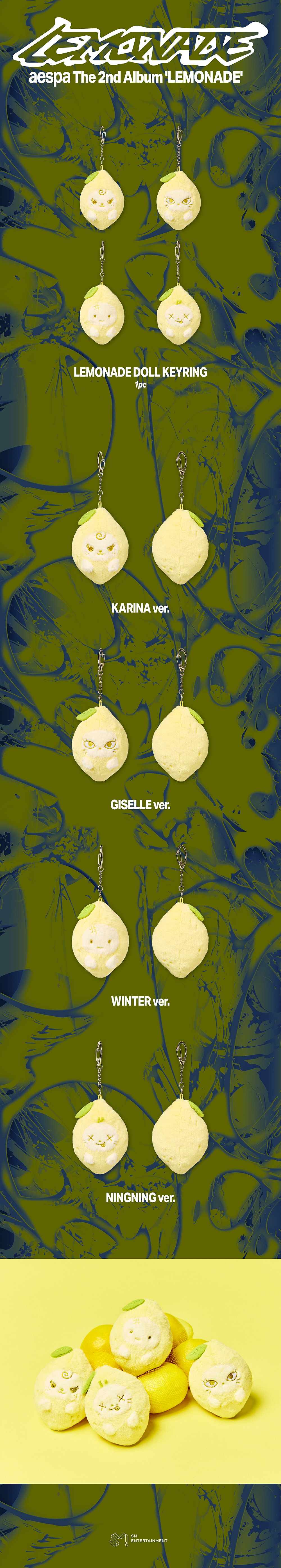 (Pre Order) aespa - Make it Lemonade Official MD - DOLL (LEMONADE Ver.)