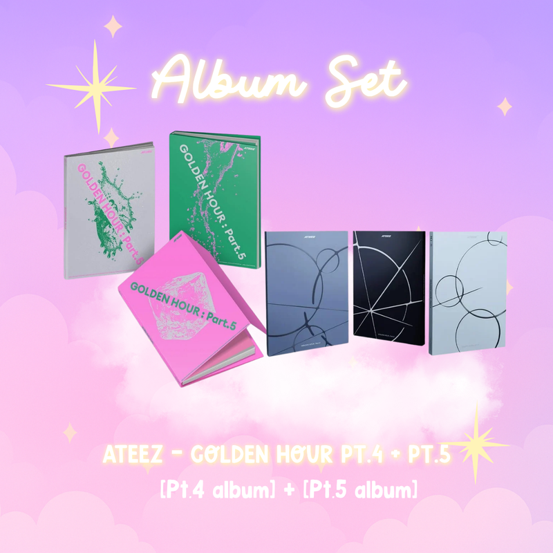 ATEEZ - Golden Hour Pt.4 & Pt.5 Set