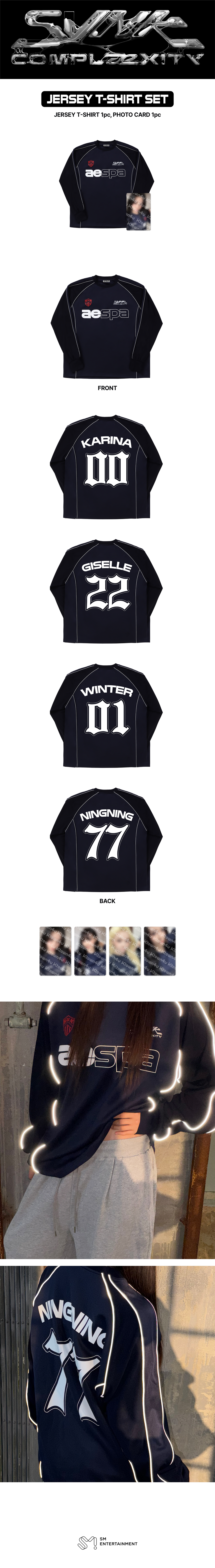 (Pre Order) aespa - SYNK : COMPLæXITY LIVE TOUR Official MD: JERSEY T-SHIRT SET