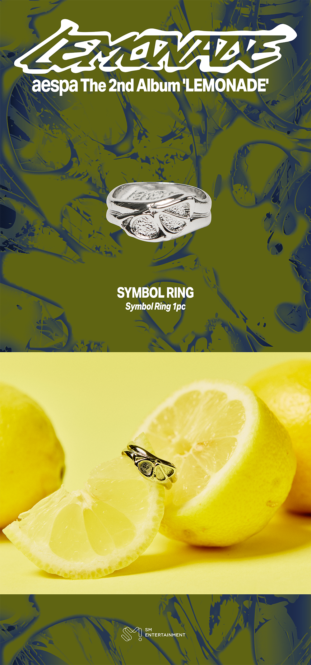 (Pre Order) aespa - Make it Lemonade Official MD - SYMBOL RING