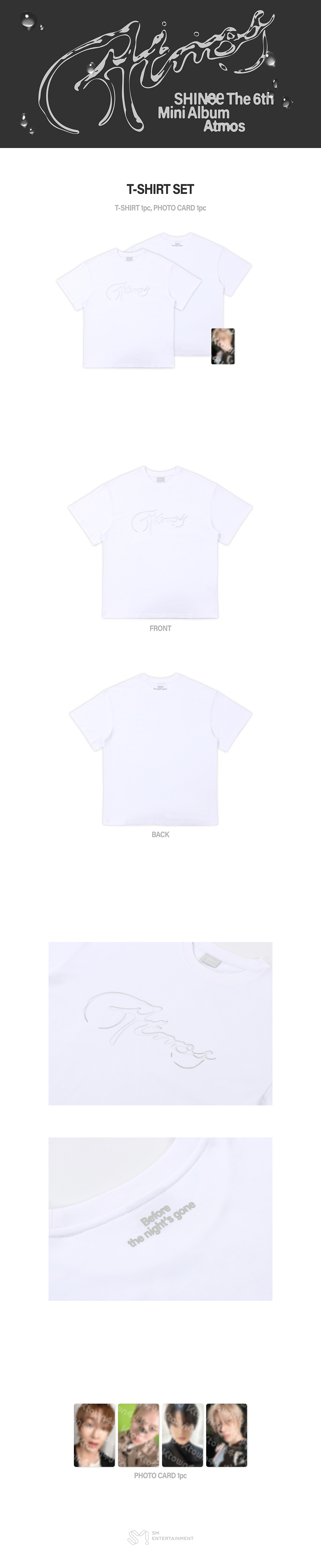 (Pre Order) Shinee - Atmos Pop Up Official MD - T-SHIRT SET