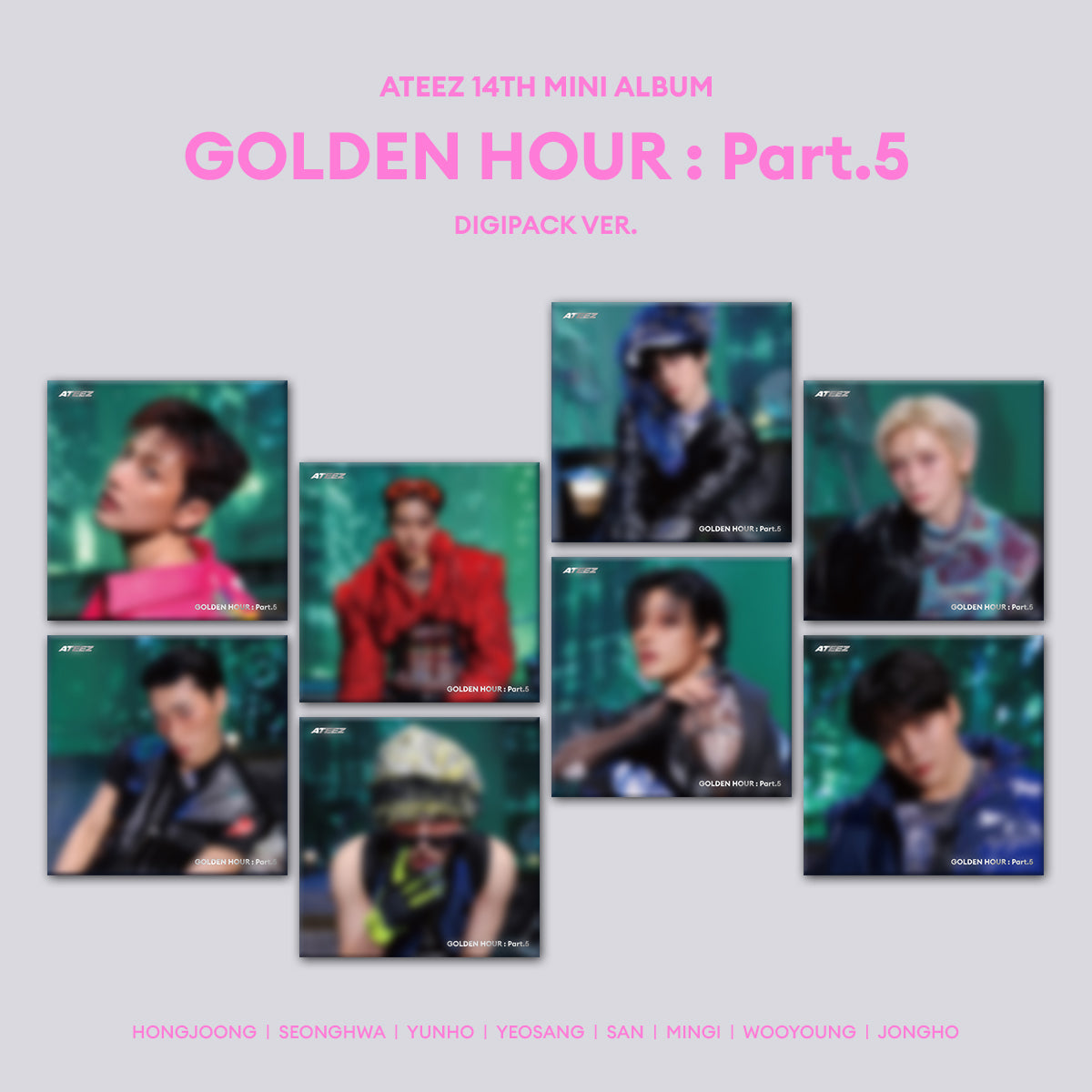 (Pre Order) Ateez - Golden Hour Pt.5: Digipack Member ver. - Soundwave POB