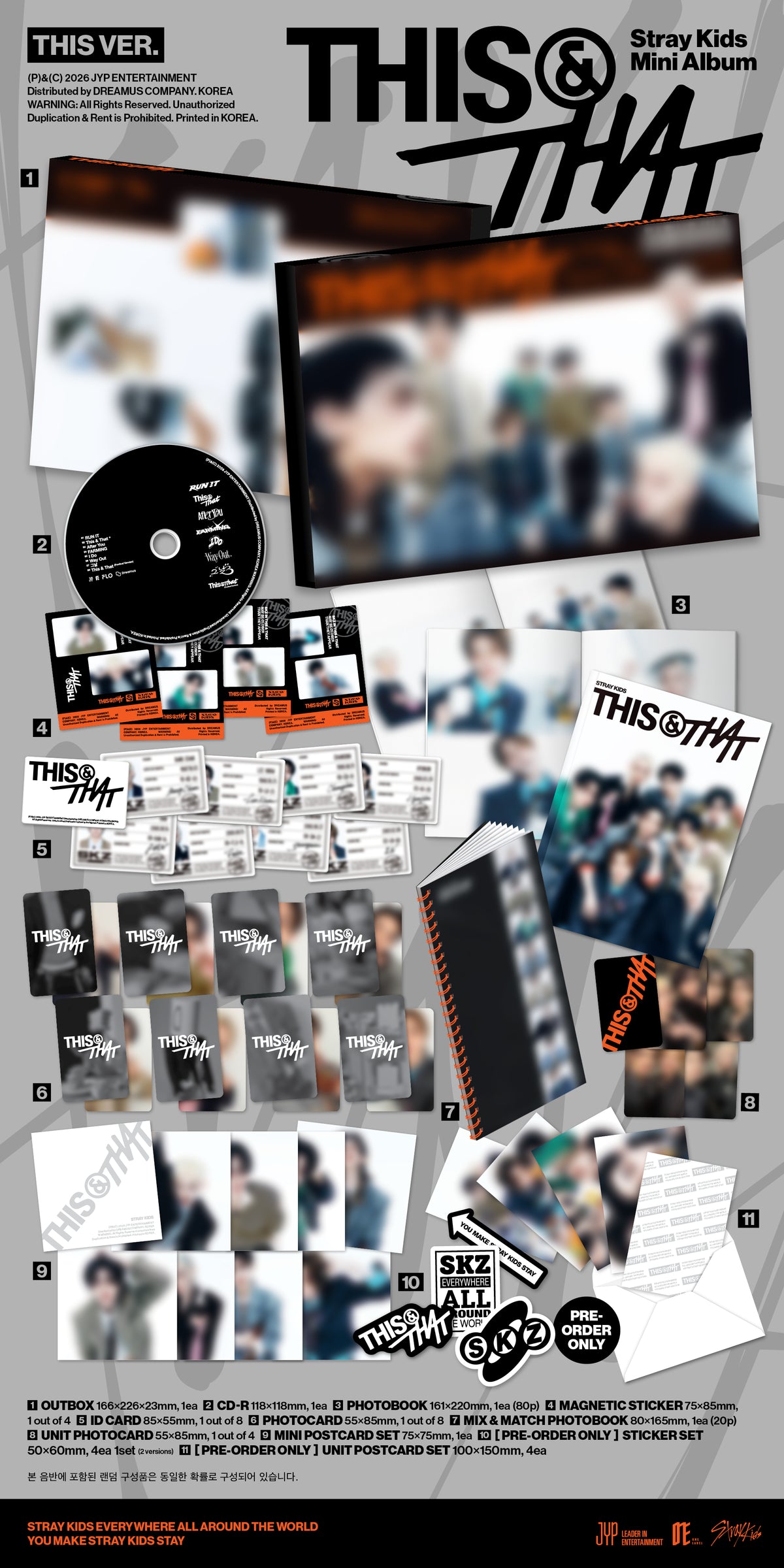 (Pre Order) Stray Kids - This & That: This/That Ver. (Music Korea)