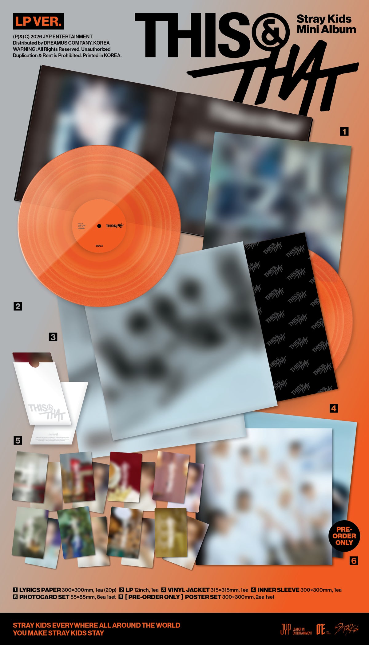 (Pre Order) Stray Kids - This & That: LP Vinyl Ver. (Music Korea POB)
