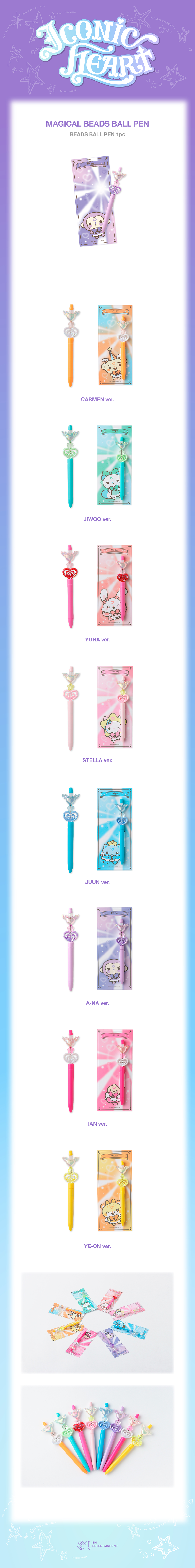 ⏳ Hearts2Hearts - Iconic Heart Official MD: MAGICAL BEADS BALL PEN