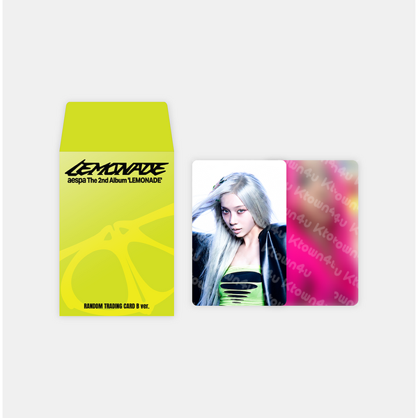 (Pre Order) aespa - Make it Lemonade Official MD - RANDOM TRADING CARD (LEMONADE Ver.)