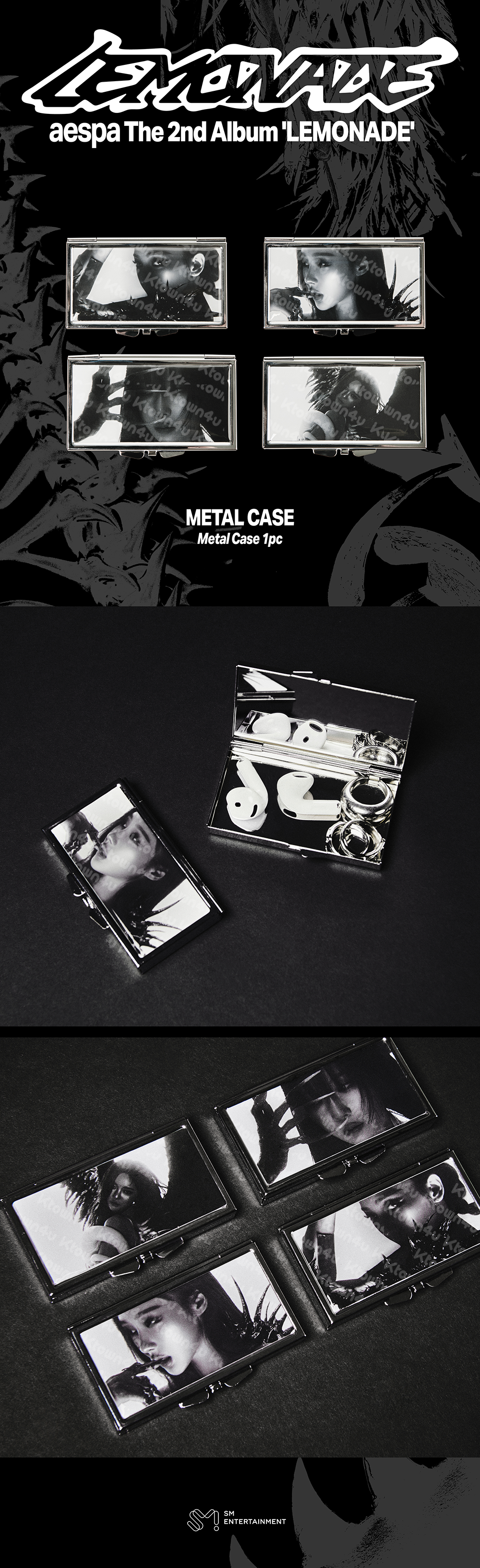 (Pre Order) aespa - Make it Lemonade Official MD - METAL CASE