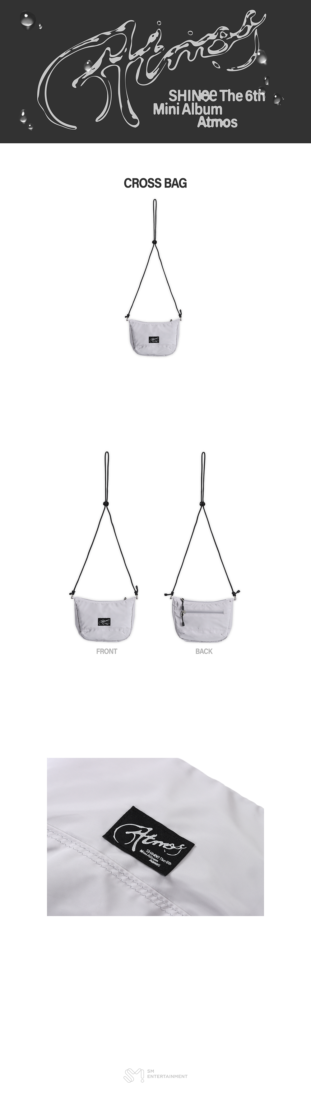 (Pre Order) Shinee - Atmos Pop Up Official MD - CROSS POUCH