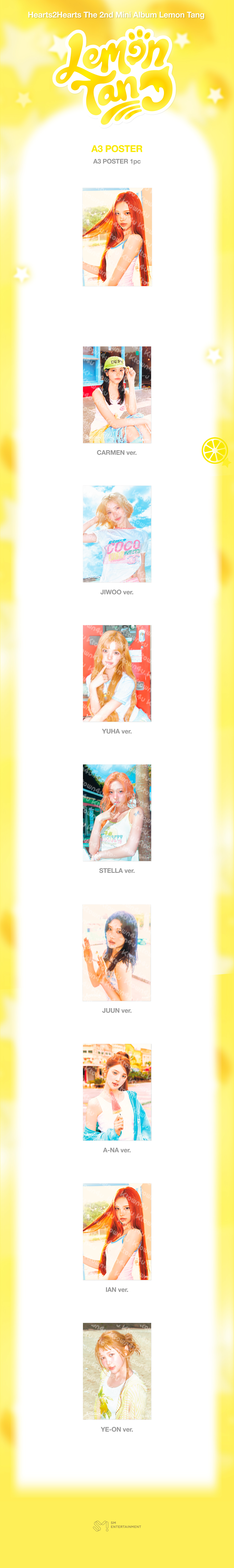(Pre Order) Hearts2Hearts - Lemon Tang Pop Up Official MD: A3 POSTER