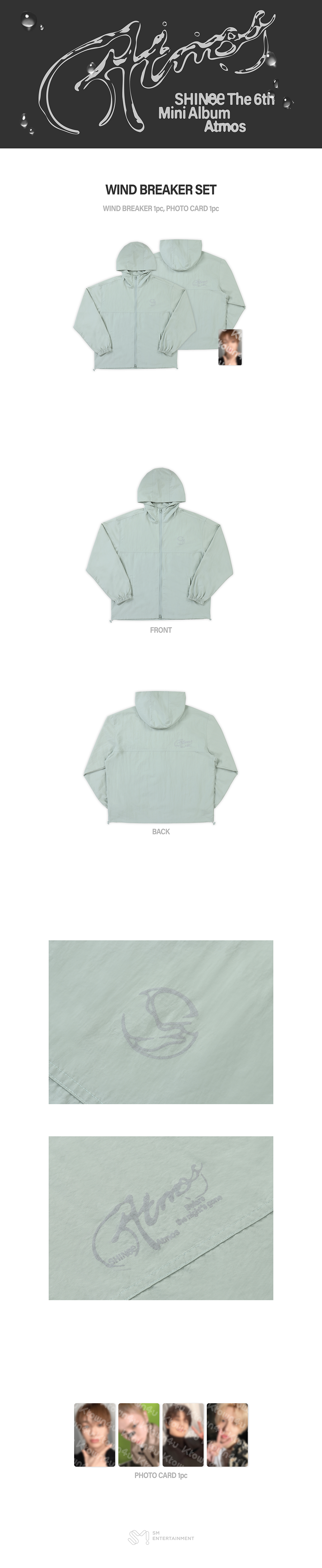 (Pre Order) Shinee - Atmos Pop Up Official MD - WIND BREAKER SET