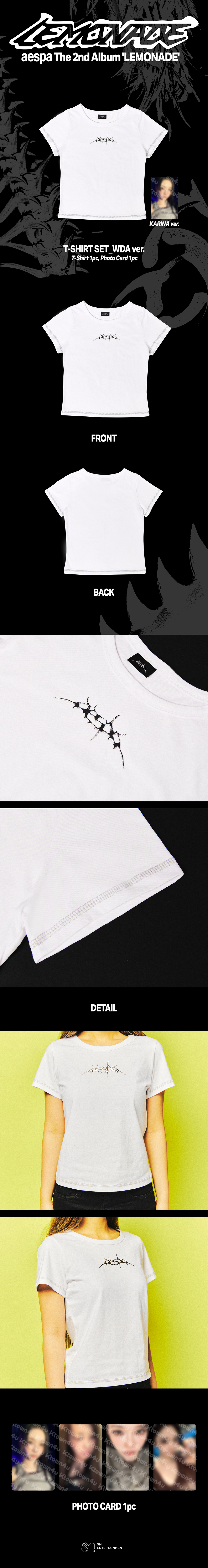 (Pre Order) aespa - Make it Lemonade Official MD - T-SHIRT SET (WDA Ver.)