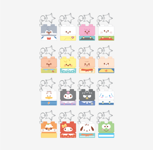 (Pre Order) Stray Kids - SKZOO X SANRIO CHARACTERS Official MD: SECRET BLOCK STAMP