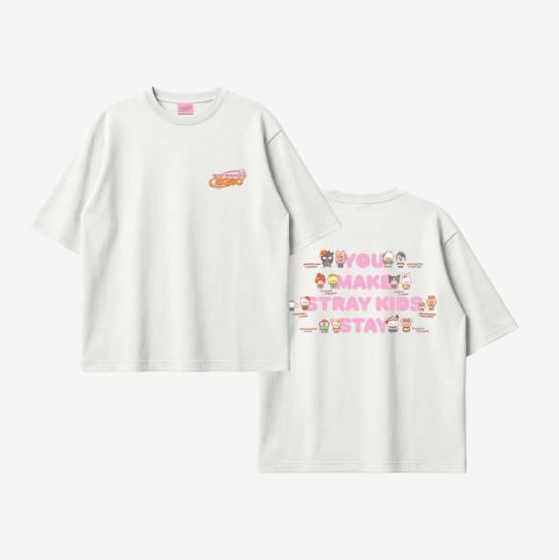(Pre Order) Stray Kids - SKZOO X SANRIO CHARACTERS Official MD: T-SHIRT