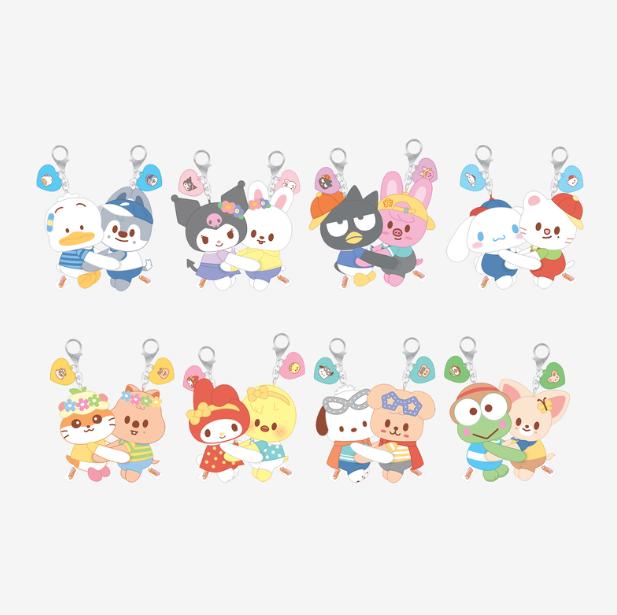 (Pre Order) Stray Kids - SKZOO X SANRIO CHARACTERS Official MD: HUG PLUSH KEYRING