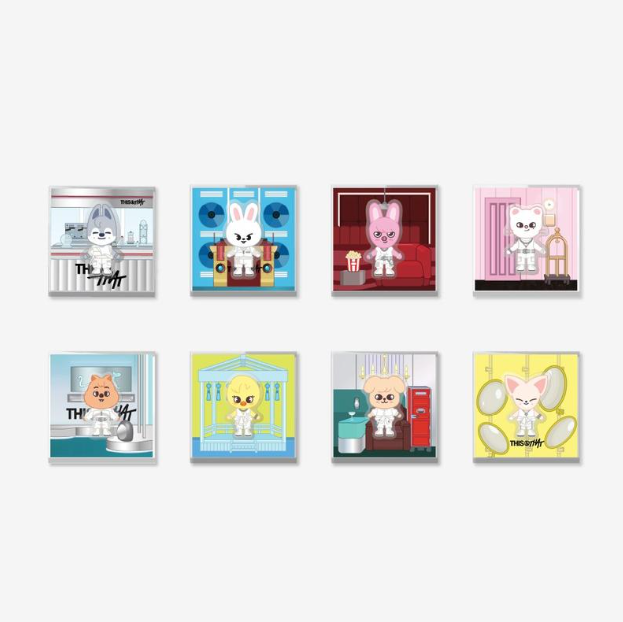 (Pre Order) Stray Kids - This & That Pop Up Official MD Week One: SKZOO SPINNING MAGNET