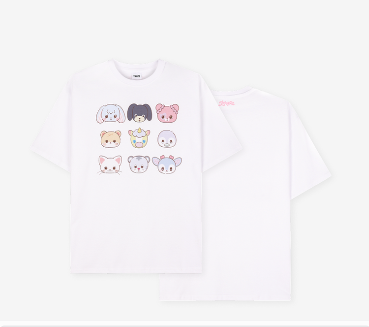 ⏳ Twice - Twice the Thrill Pop Up Official MD: T-SHIRT (White) - Large