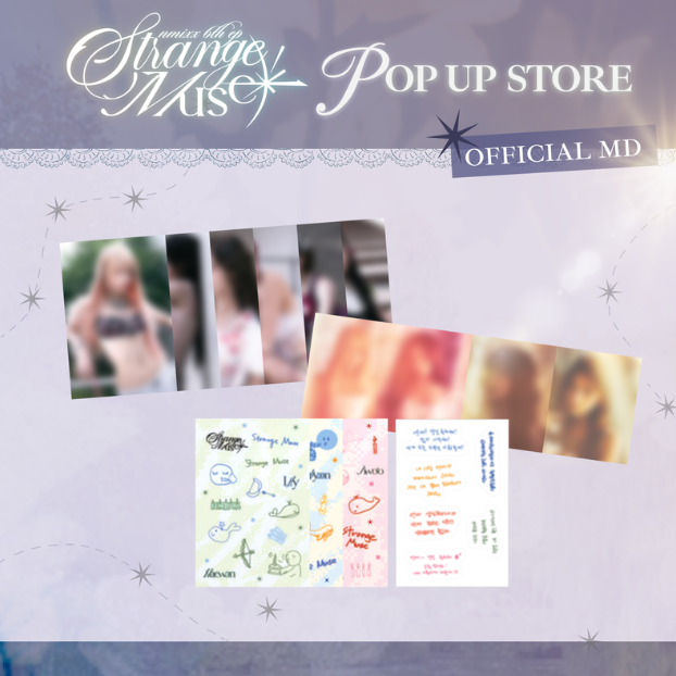 ⏳ NMIXX - Strange Muse Pop Up Official MD: POSTCARD & STICKER PACK