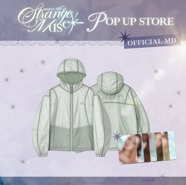 ⏳ NMIXX - Strange Muse Pop Up Official MD: LAYERED WINDBREAKER