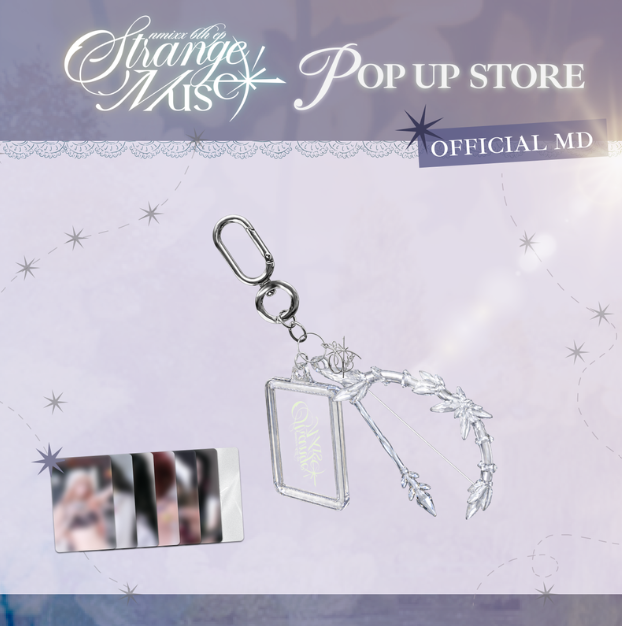 ⏳ NMIXX - Strange Muse Pop Up Official MD: CLEAR OBJECT KEYRING