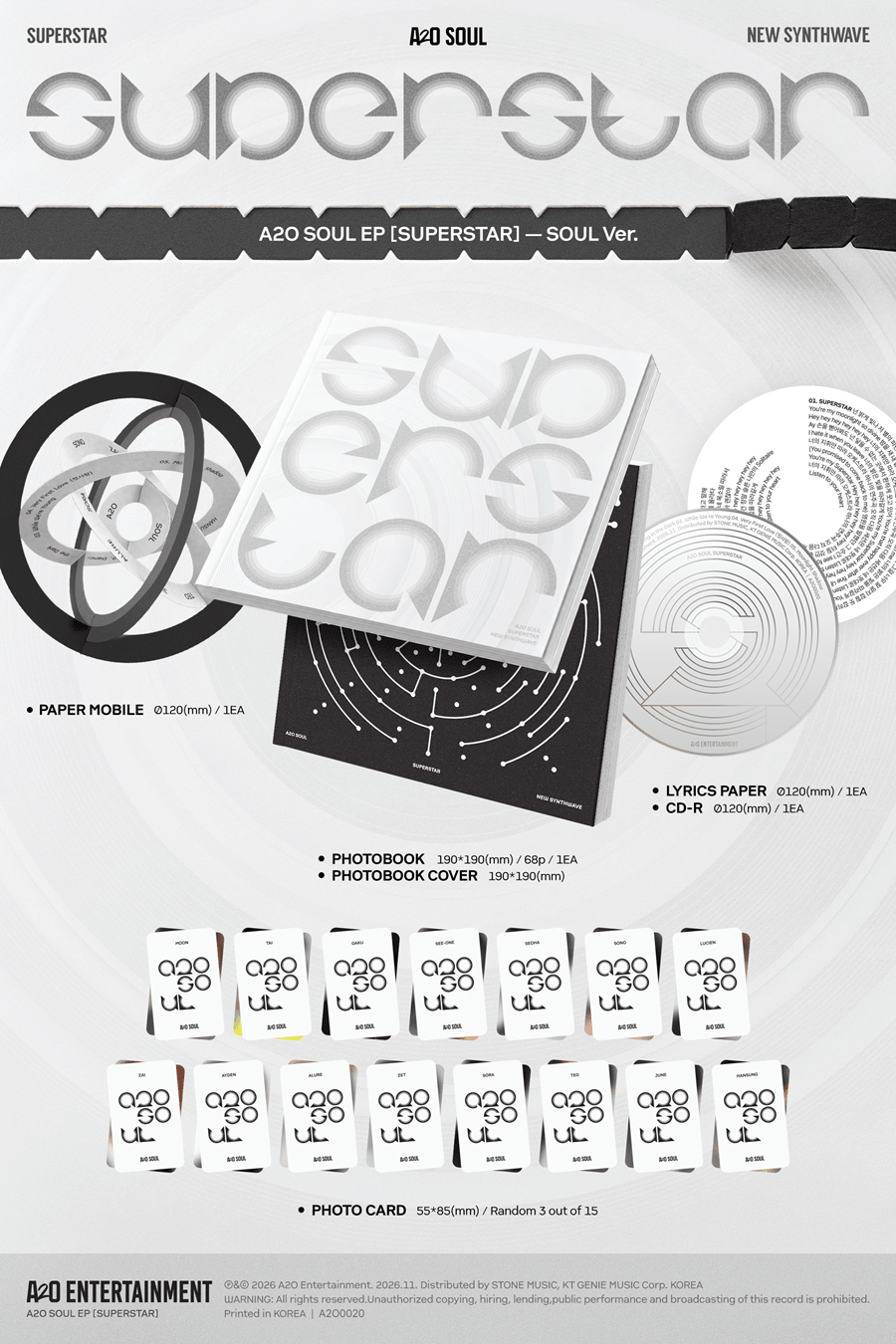 ⏳ A20 Soul - Superstar: Standard Ver. - KPop Idol